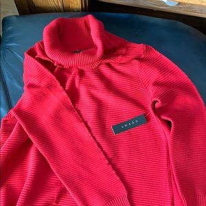 Fawned Cowl Neck Ribbed Pullover